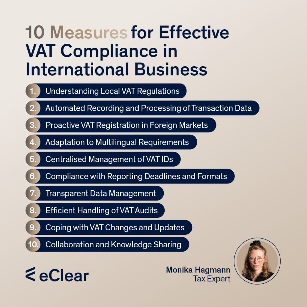 10 Measures for effective VAT Compliance