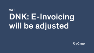 DNK E Invoicing will be adjusted