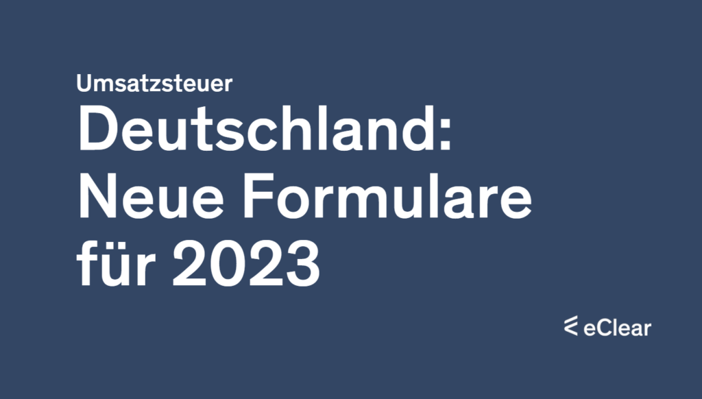 Deutschland: Änderungen Bei Steuerformularen - EClear