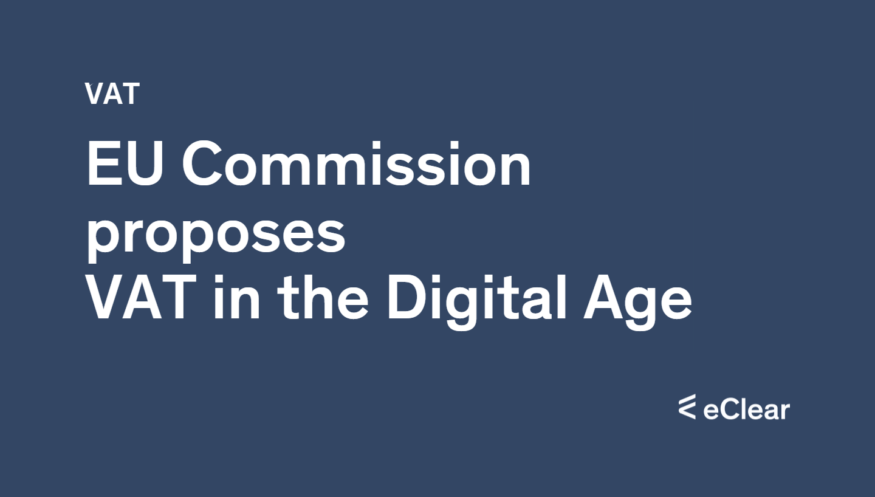 EU Commission proposes VAT in a Digital Age