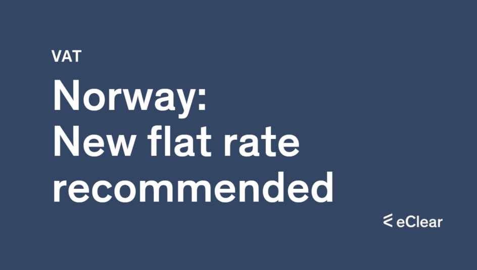 Expert Committee proposes to revise Norwegian tax system eClear AG