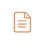 Goldenes Dokument Symbol auf Transparentem Hintergrund