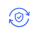 Sicherheitsicon mit geprüftem Symbol