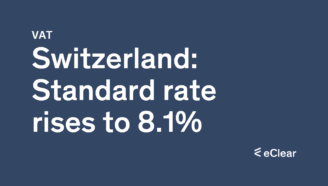Switzerland Standard rate rises to 8.1