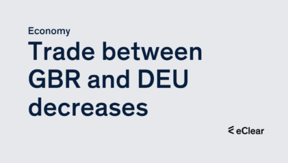 Trade between GBR and DEU decreases