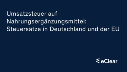 Umsatzsteuer auf Nahrungsergänzungsmittel