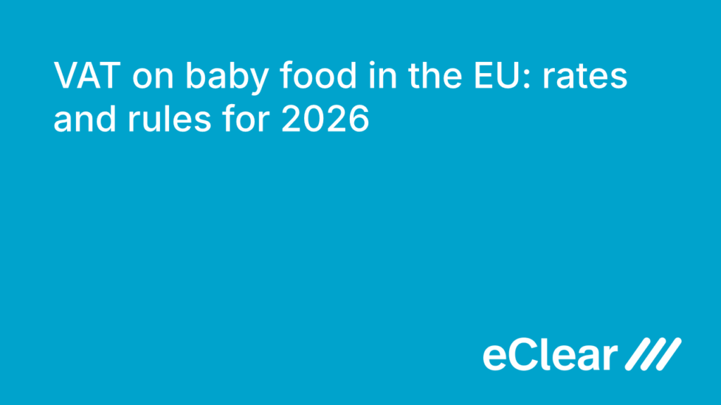 VAT on baby food in the EU rates and rules for