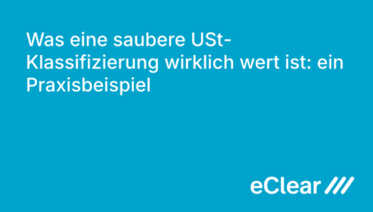 Was eine saubere USt Klassifizierung wirklich wert ist ein Praxisbeispiel