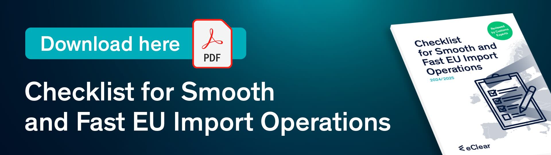 download checklist for smooth and fast eu import operations