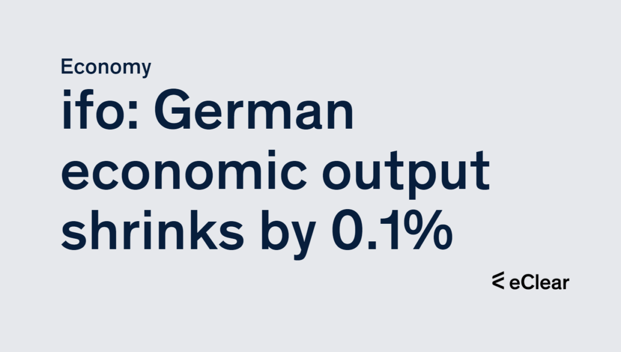 Ifo: German recession milder than expected - eClear AG